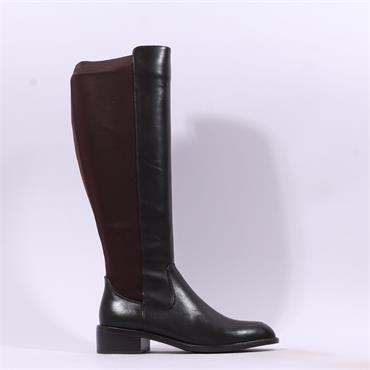 Pedro Anton Violetta Block Heel Stretch - Brown Leather
